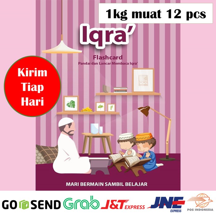 Flashcard Iqro Kartu Pintar Muslim Mainan Edukasi Belajar Anak Shopee Indonesia