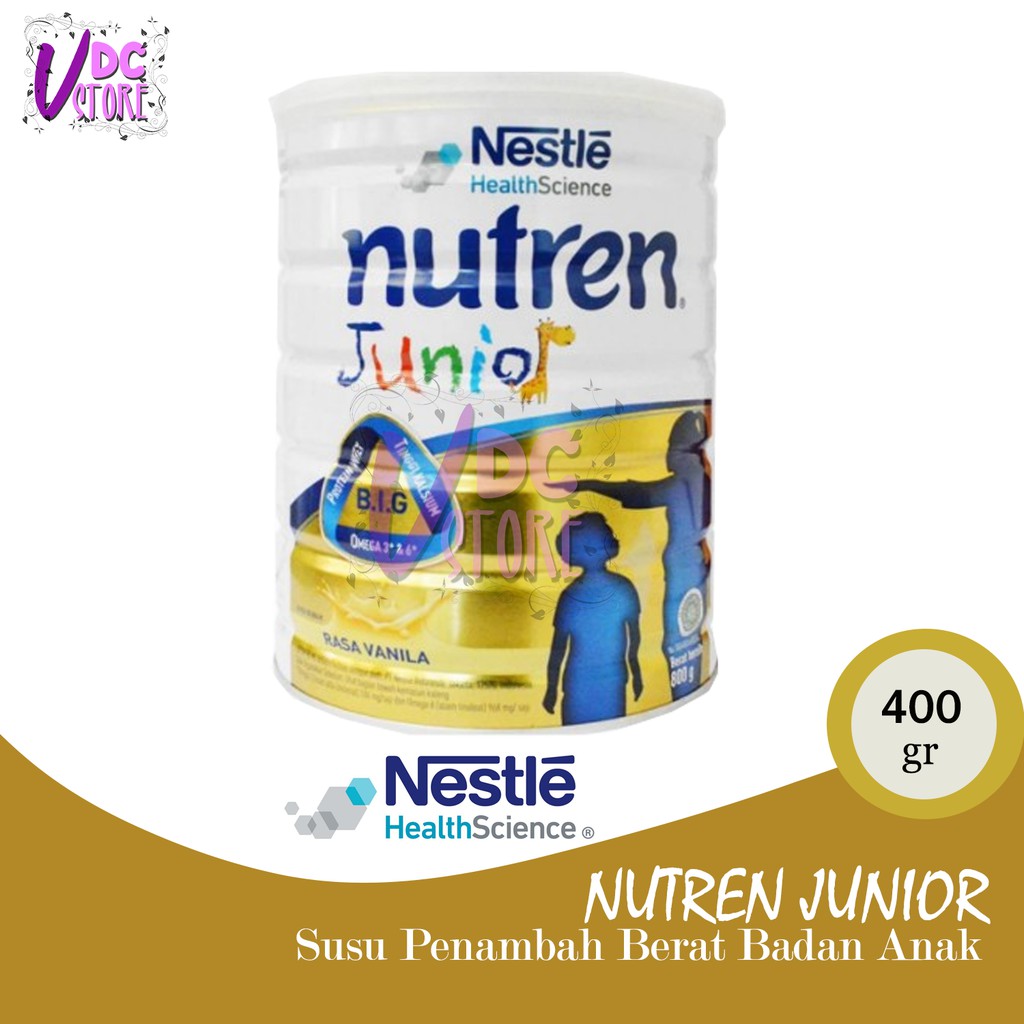 

Nutren Junior 400 gr Rasa Vanila Nutrisi Penambah Berat Badan Anak
