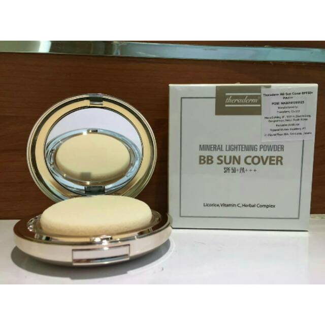 Bedak BB Sun Cover SPF 50 Theraderm/Berminyak/Jerawat