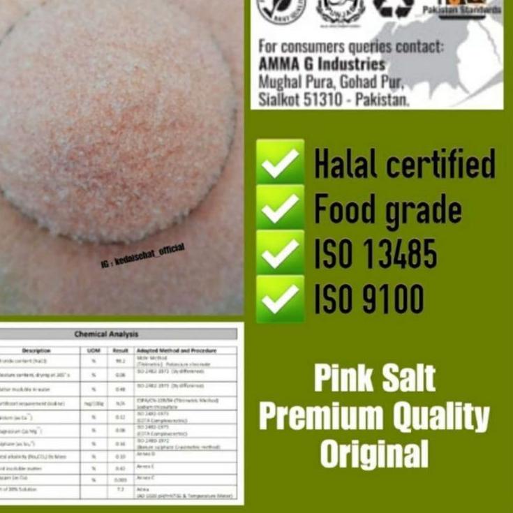 

Terbaru - Himalayan Salt Pink Extra Fine 1kg - Garam Himalaya 1kg ✓