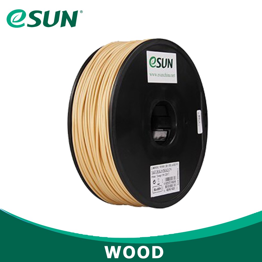 INDOCART Tinta Filamen 3D Printer Filament eSUN Wood Natural 1.75mm