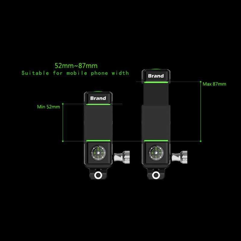 Guider Smartphone Holder Sepeda dengan Kompas dan Lampu LED - Q003