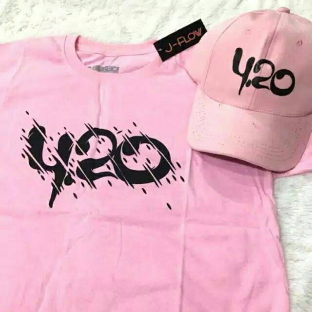 Kaos Tshirt Distro FourTwnty Zona Nyaman 420 Baju Pakaian Band  Sepaket topi