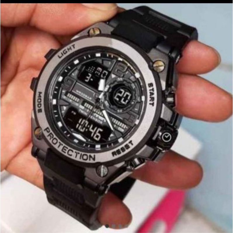 JAM TANGAN PRIA G-SHOCK CASIO KEPALA BESI