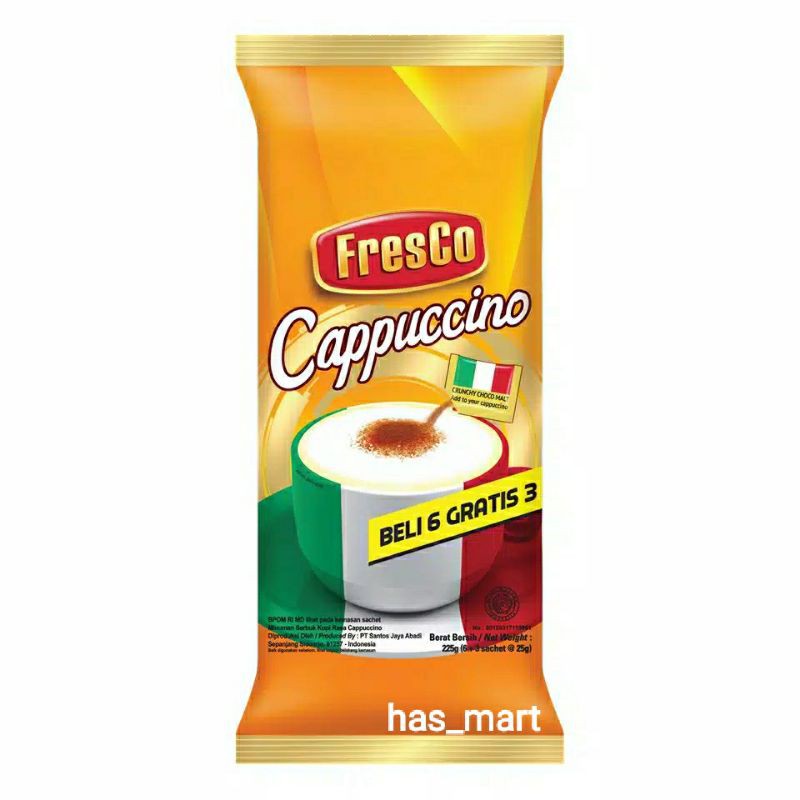 

FRESCO cappucino isi 9 sachet*25gr