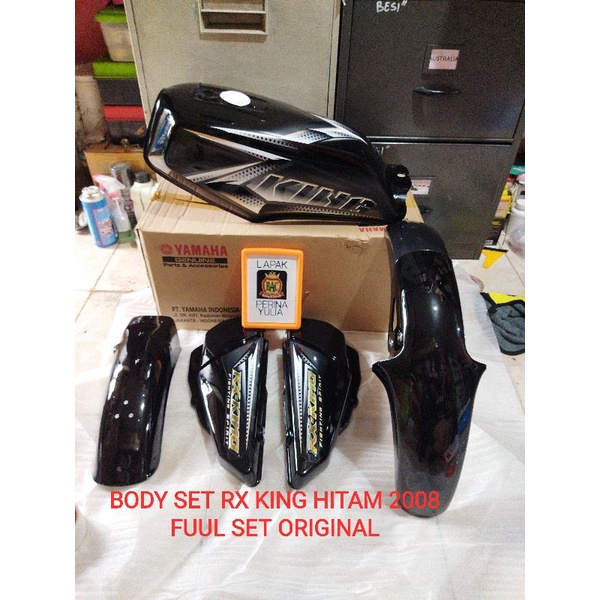 BODY BODI SET RX KING HITAM 2008 ORIGINAL YGP TANGKI RX KING HITAM 2008 ORIGINAL YGP