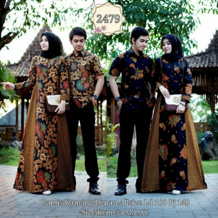 couple keluarga 2479/ sarimbit keluarga muslim/ batik set
