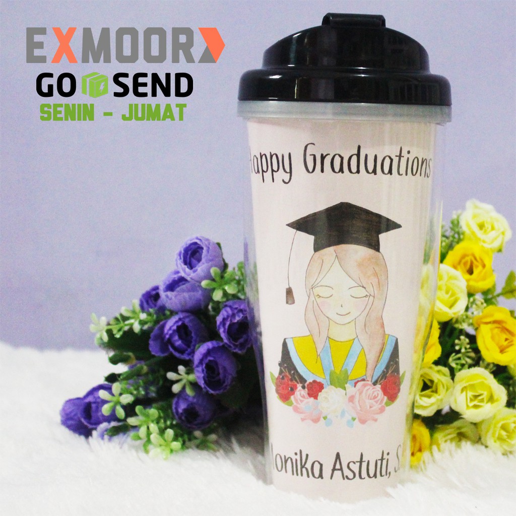 Kado Wisuda Tumbler Wisudawati Model Gerai