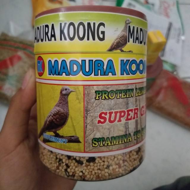 Madura Koong Suplemen Protein Untuk Burung Perkutut Super Multivitamin