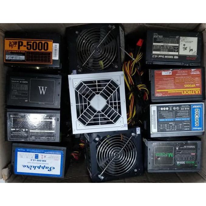 Power Suply / Psu Pure ex Korea 500watt Murah Untuk Pc / Komputer HEMAT