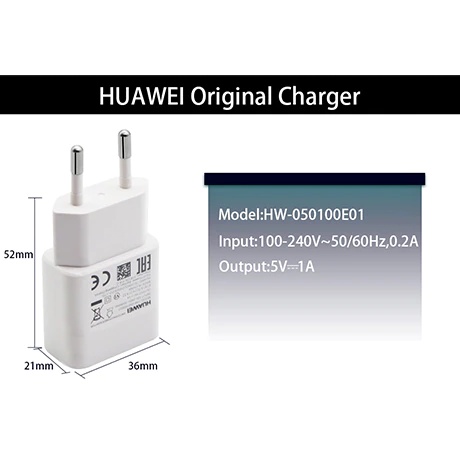 Huawei Travel Charger HW-050100E01 White Bulk Adaptor Charger