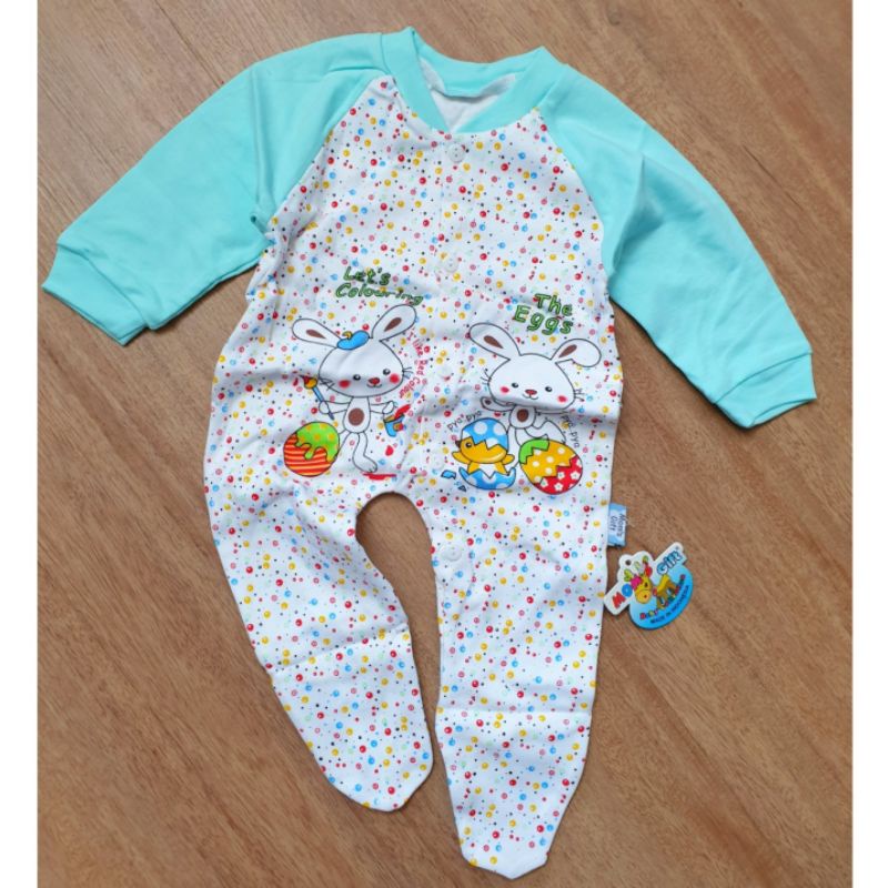 Jumper Panjang MG Miyo Newborn (0-5 Bulan) SNI - Print Anti Alergi, Baju Kodok JUMPER MG