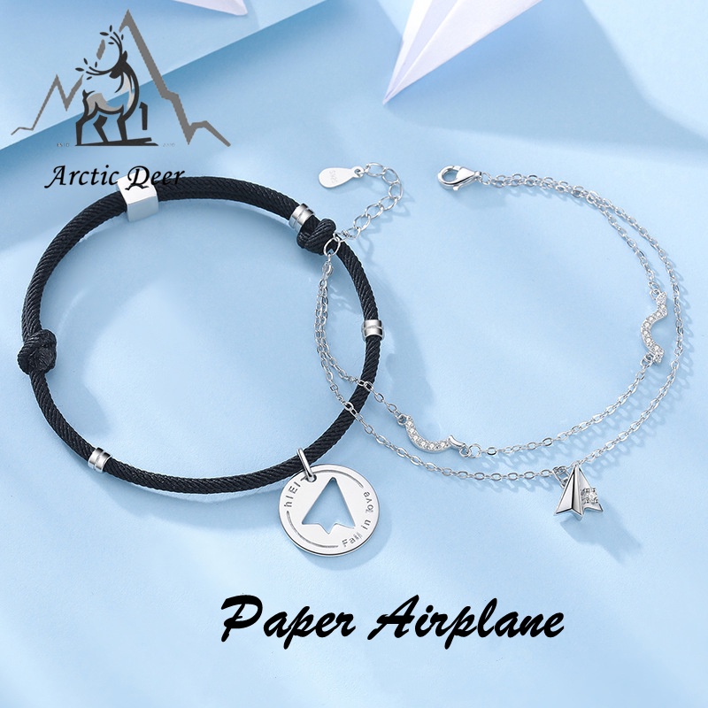 Gelang Pasangan-paper airplane fashion Original Arctic Deer