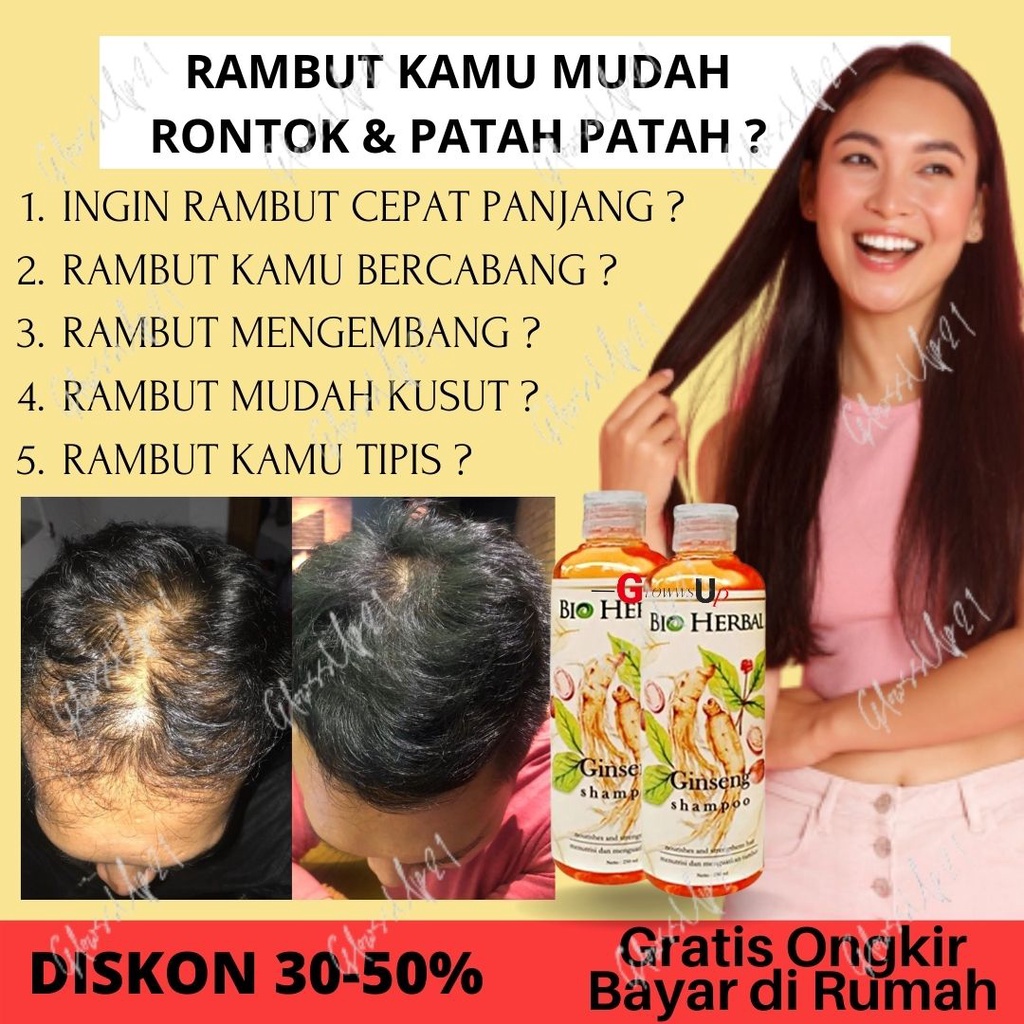 BIO HERBAL GINSENG SHAMPOO ORGINAL BPOM - SHAMPOO GINGSENG BIO HERBAL