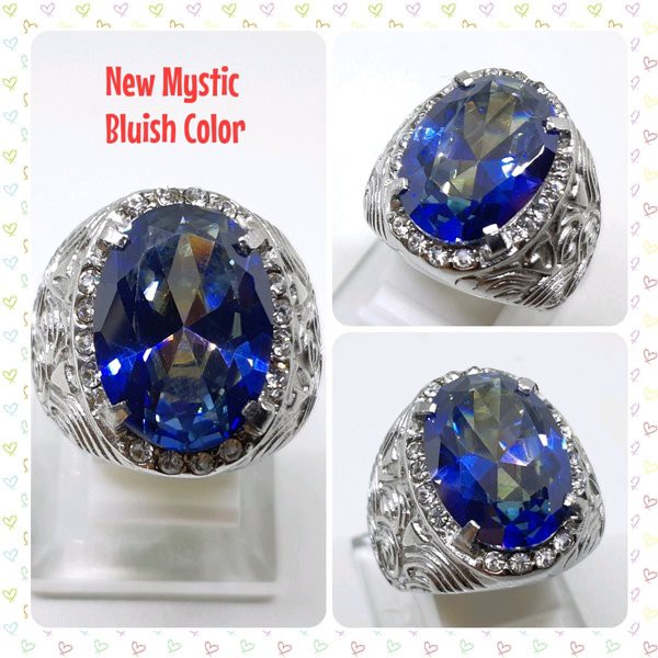 NEW CINCIN PERMATA MYSTIC BLUISH HQ. FULL BLING BLING. TOP ABIS
