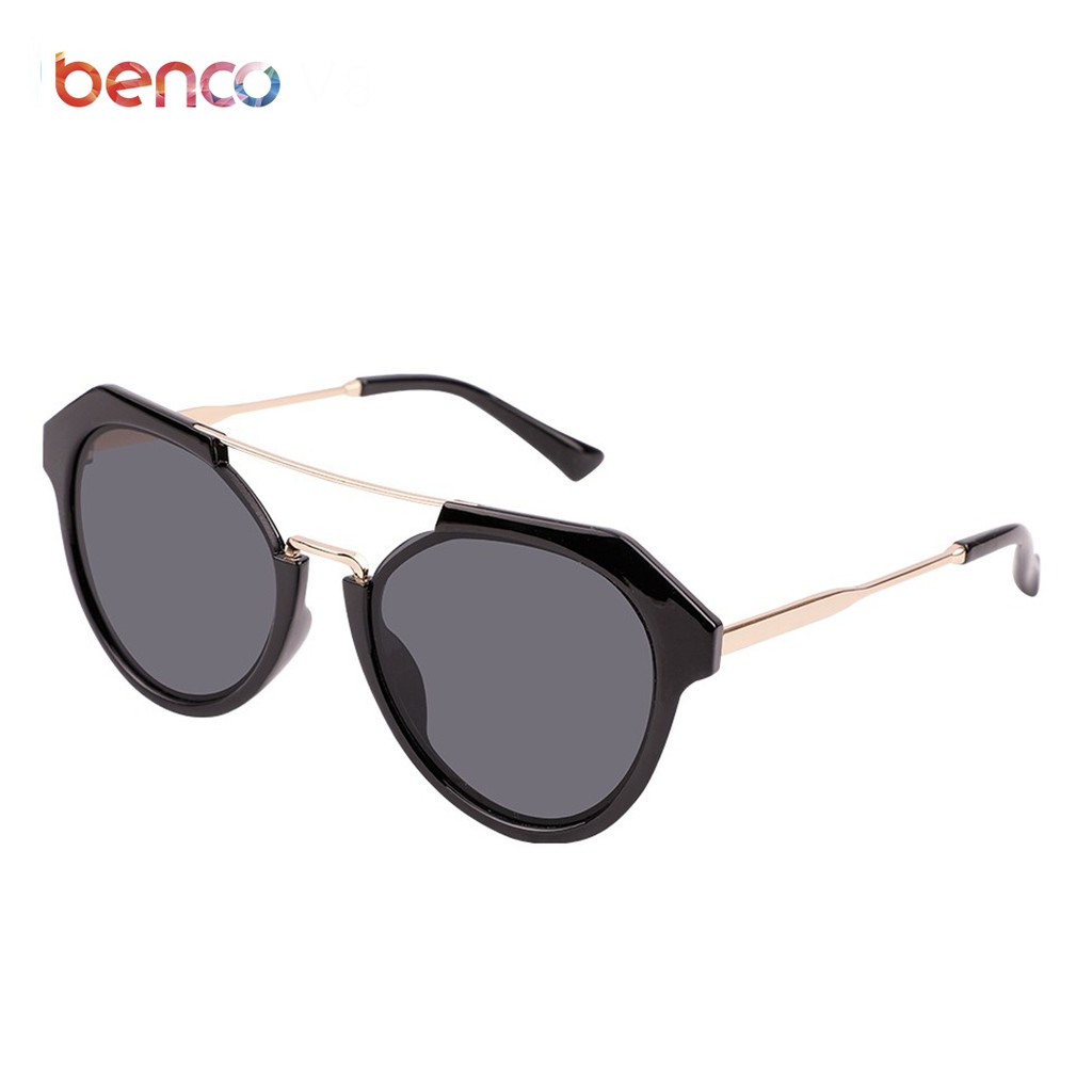 BENCO Round Trendy Sunglasses Kacamata Hitam Fashion Pria Wanita Frame Model Tren Simple