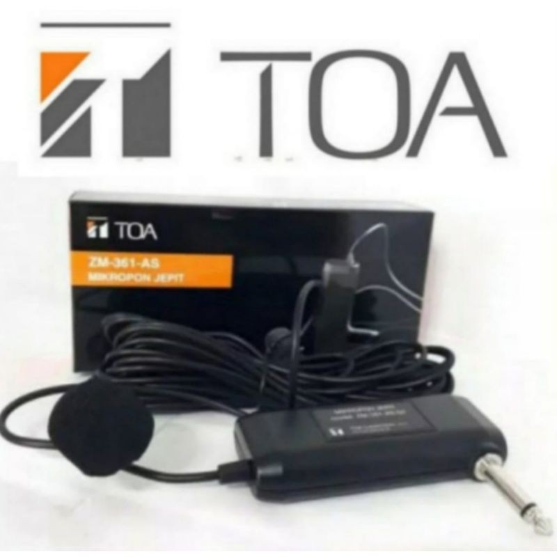 GROSIR MIC JEPIT/MIC KANCING/ MIC IMAM TOA ZM-361-AS ORIGINAL GARANSI RESMI TOA