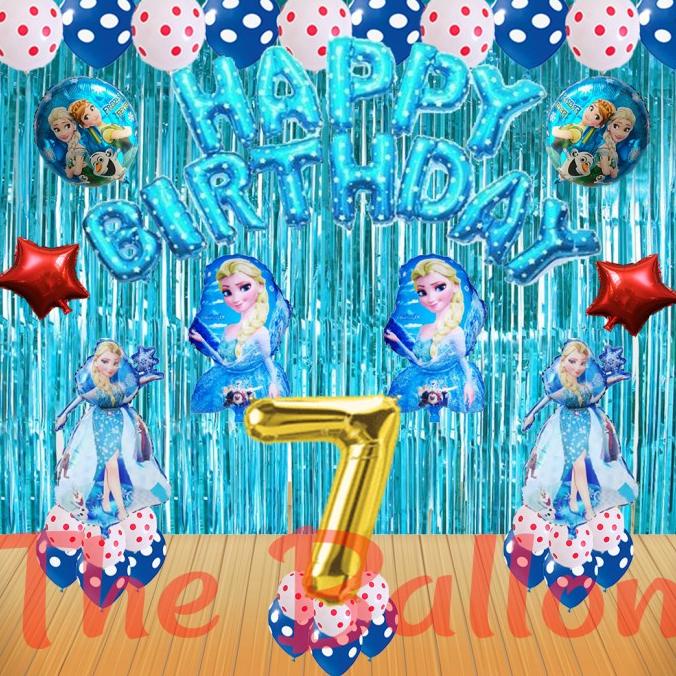 Paket Balon Dekorasi Ulang Tahun Frozen Mewah