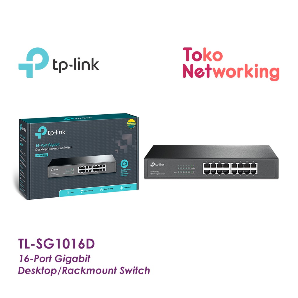 TP-Link TL-SG1016D: 16-port Gigabit Switch Desktop tplink sg1016d