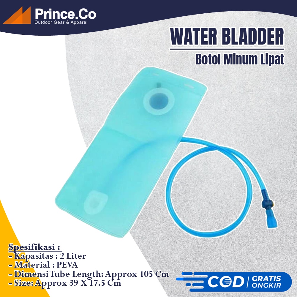 Water Bladder Tempat Botol Kantong Minum Olahraga Hiking Gunung Sepeda Outdoor 2 liter