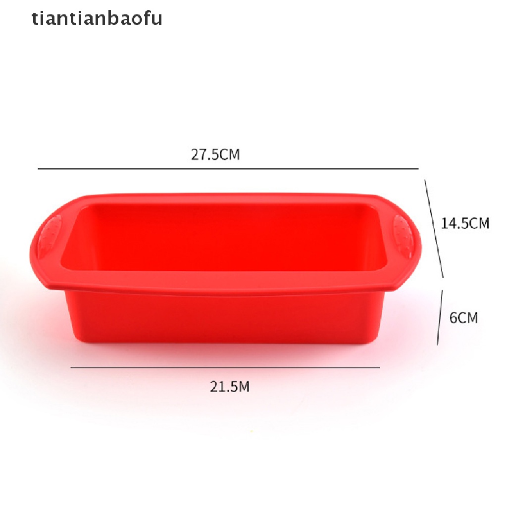 Alat Cetakan Roti Panggang Permen Bentuk Persegi Panjang Bahan Silikon Ukuran 28X14.5cm Untuk Dapur