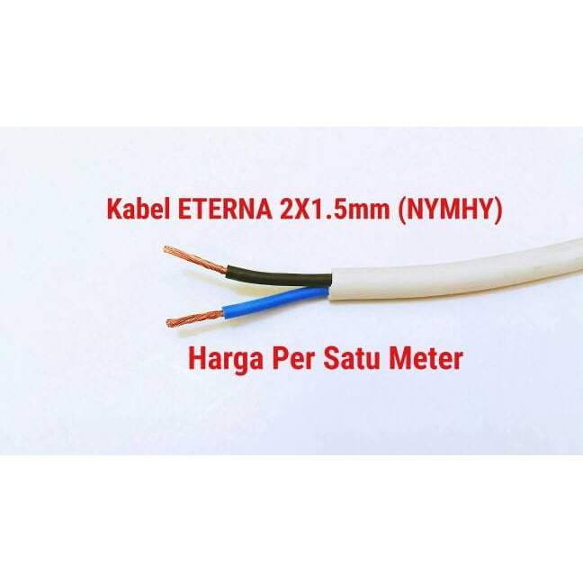 Kabel ETERNA 2X1.5 NYMHY 2 x 1.5 serabut