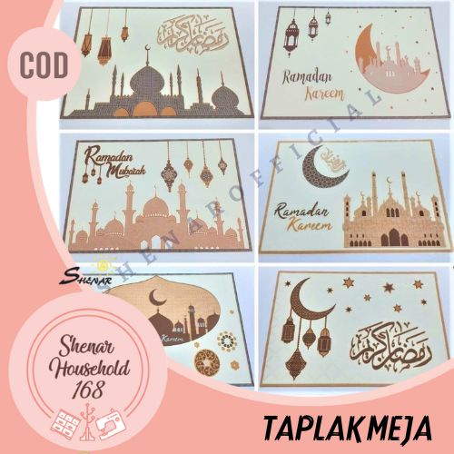 SHENAR TAPLAK MEJA UKURAN 120X60CM PELINDUNG MEJA PENGHIAS MEJA TAPLAK MEJA ANTI AIR ANTI MINYAK  TAPLAK MEJA ANTI RAYAP - BISA COD