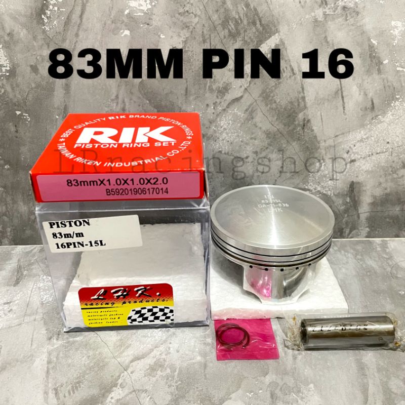 Piston LHK 83 mm 83mm pen pin 16 set ring piston seher LHK thailand