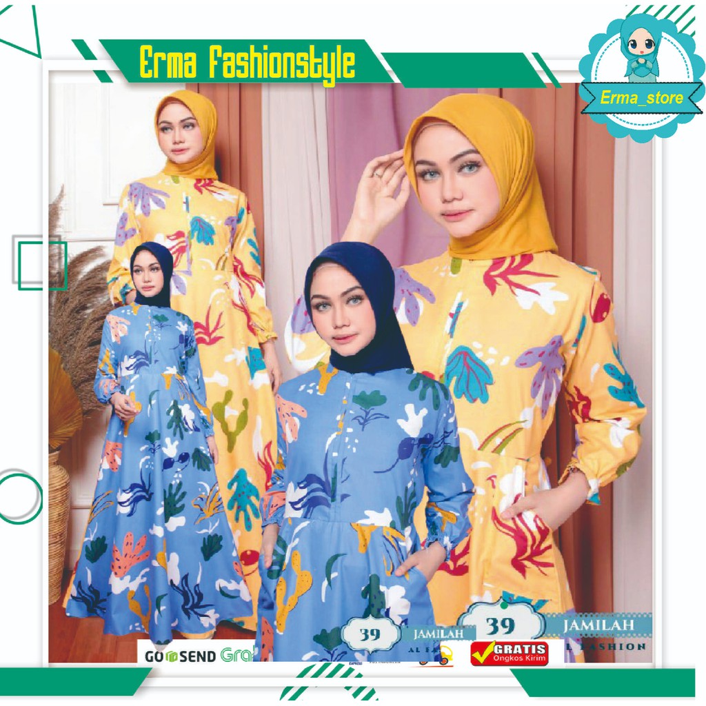 [COD] Toko Baju Gamis Dress Motif Remaja Wanita Indah Promo Baju Wanita Lebaran Muslim Top Terlaris