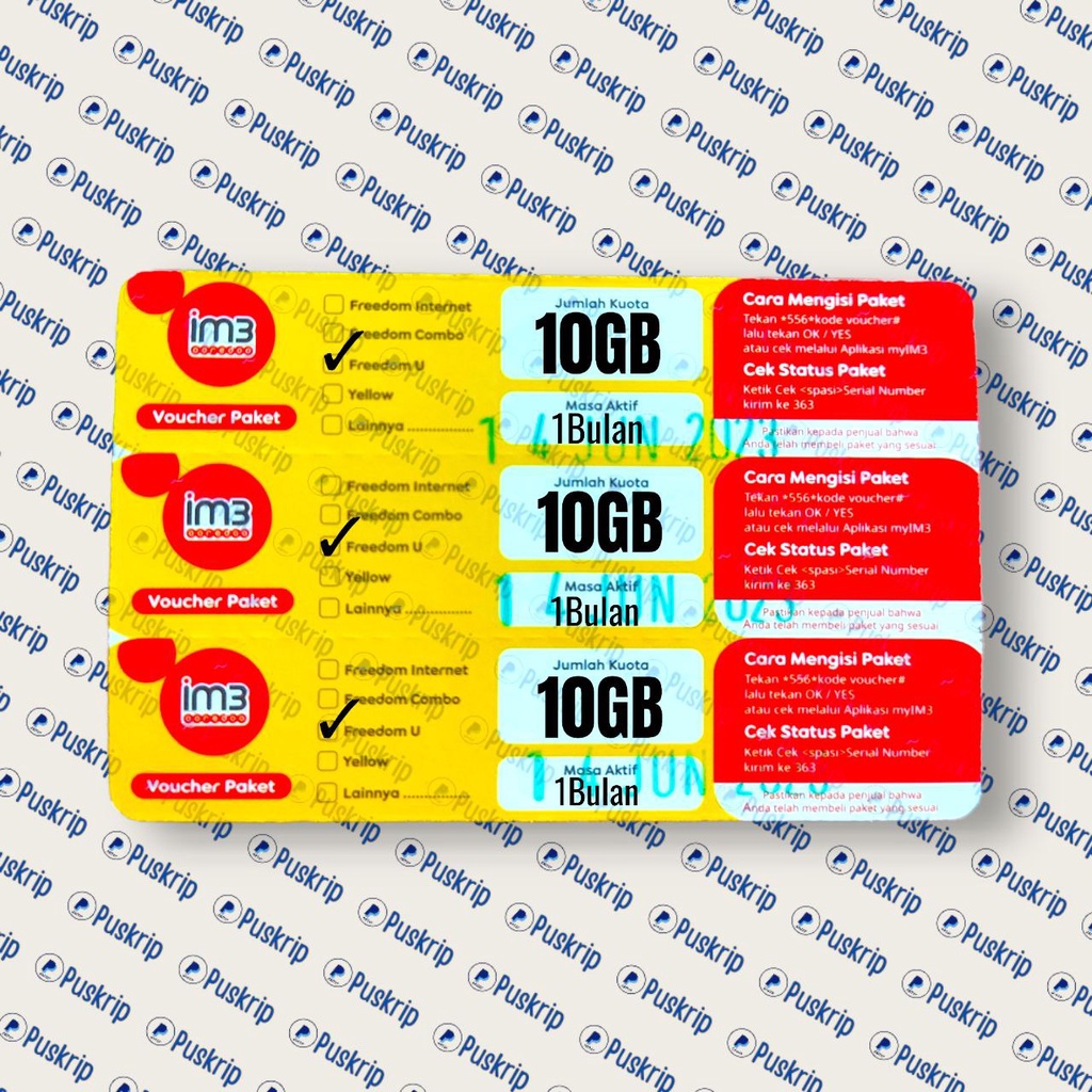 VC ISI ULANG INDOSAT UNLIMITED 10 GB