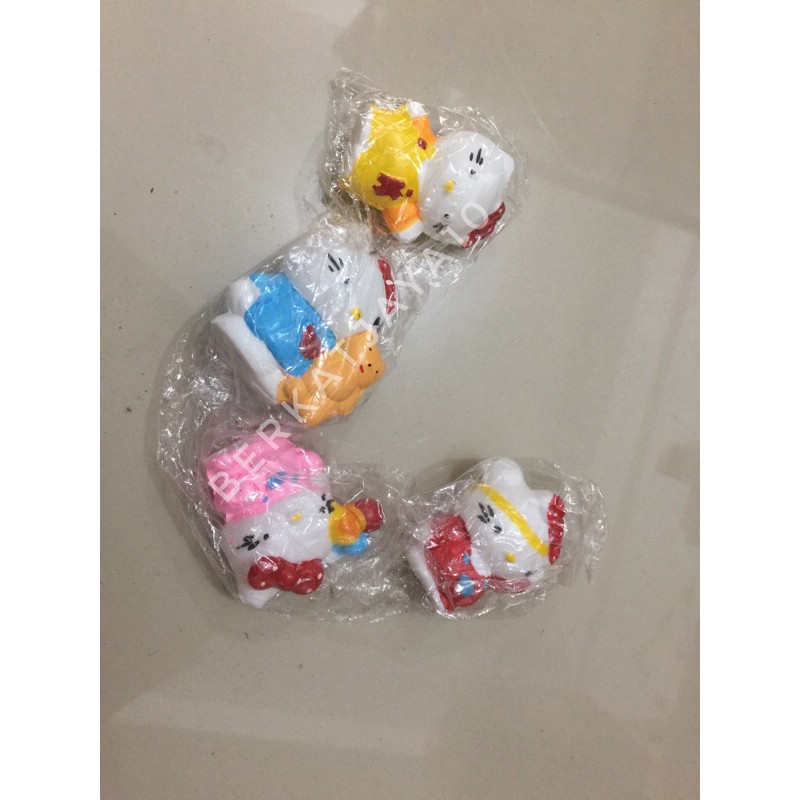 Topper Hello Kitty Figure Set Figurine Hiasan Kue Tart Ulang Tahun