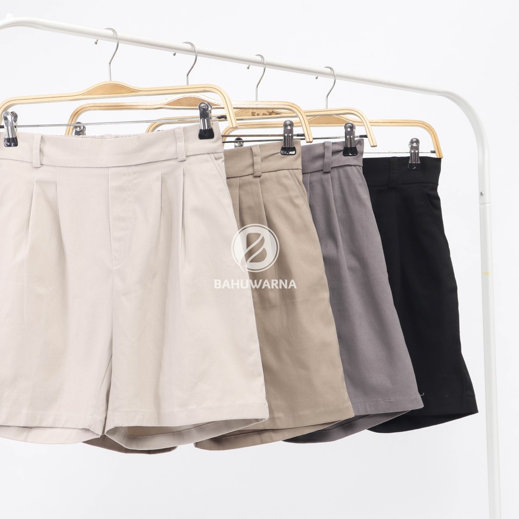 short pants celana pendek wanita model korea hot pants bahan katun santai jumbo kekinian