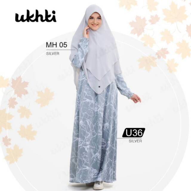 Gamis Ukhti U36 dan jilbab Munira MB 13
