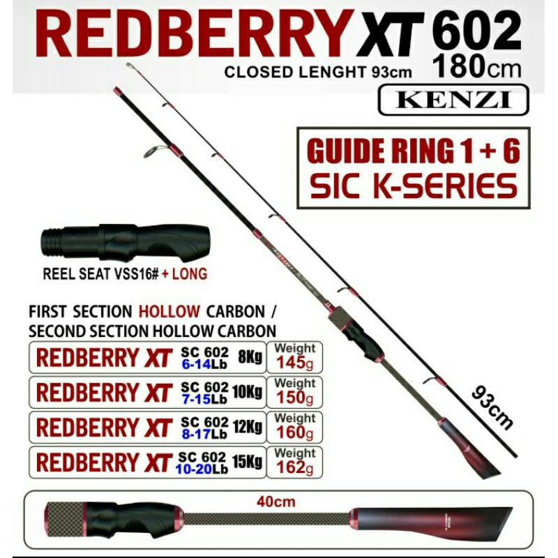 JORAN KENZI RED BERRY XT 8-17 LB, 7-15 LB CARBON 180 CM