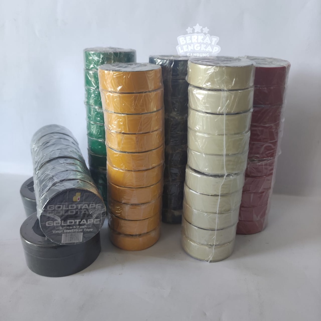 

Selotip / Solasi Warna Kecil / Solasi Goldtape / Solasi Listrik( 10pcs)