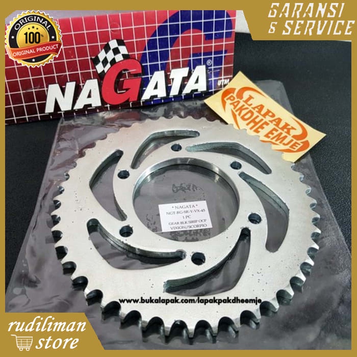 GEAR BELAKANG 428 / 43  VIXION / SCORPIO / BYSON NAGATA  428 / 43 / 44 / 45  ( LAPAK PAKDHE EMJE )