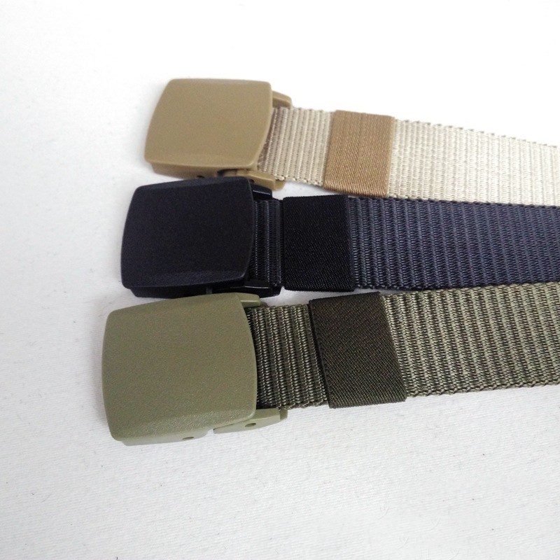 SABUK ANTI METAL DETECTOR TALI IKAT PINGGANG PRIA NYLON CANVAS GESPER RESLETING MEN XRay Belt