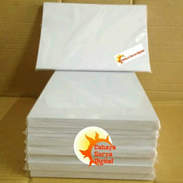 STICKER VINYL INKJET WHITE A4 minimal order 10 lembar STICKER VINYL INKJET WHITE A4 minimal order 10 lembar