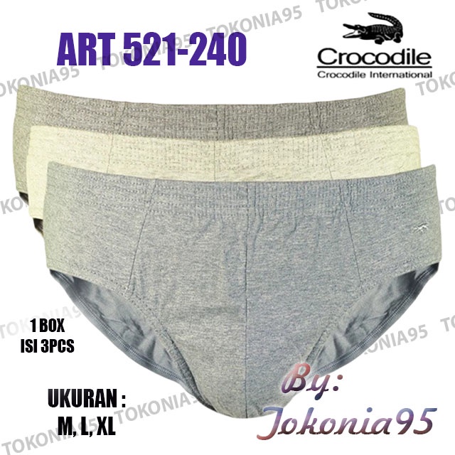 Crocodile Celana Dalam Pria  521-240 box isi 3