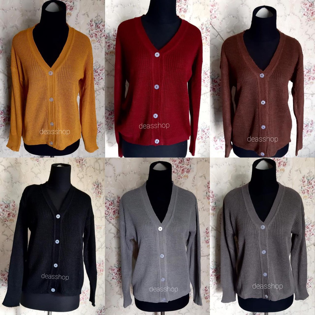 Cardigan 7 Gate Kancing 4 / Kardigan Rajut deasshop179