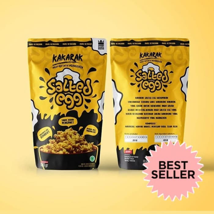 

BEST SELLER • Makaroni Kakarak Premium - Makaroni Salted Egg