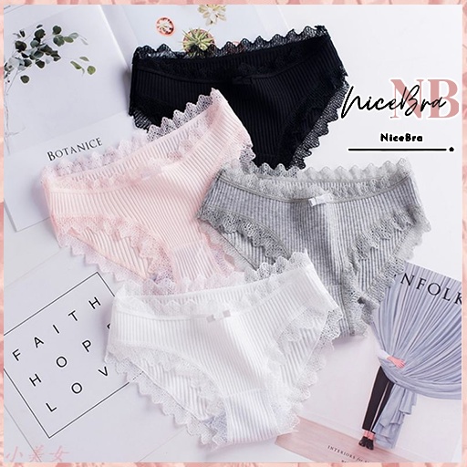 Brasay CD imut fashion Undies Celana Dalam Wanita Polos high quality katun import CD 2018