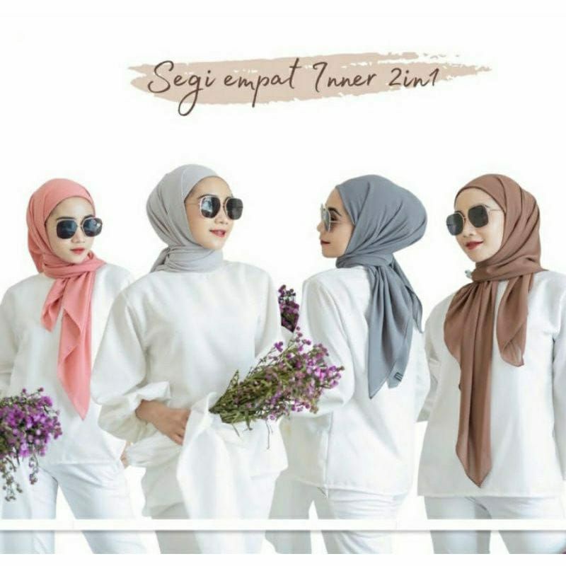 {Kafiya} SEGI EMPAT INNER CERUTY / HIJAB SEGI EMPAT