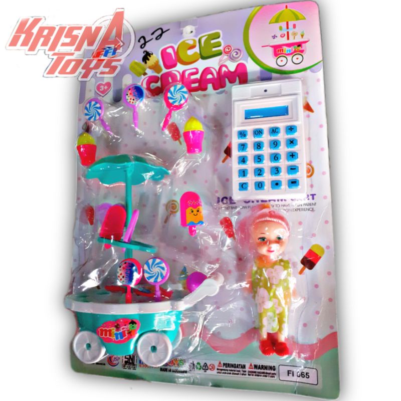 MAINAN ANAK BONEKA BARBIE MINI RODA ICE CREAM