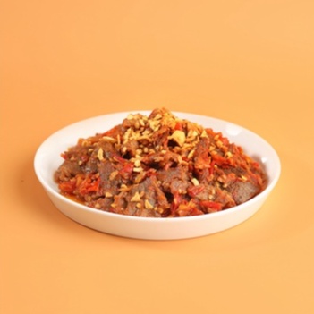 

QH Gurih Dendeng Indud Isi 3 - Dendeng Komplit Crispy - Basah - Matah 125gr / 250gr