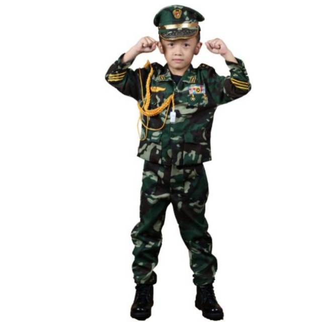 BAJU ANAK PROFESI TENTARA/ BAJU MURAH SETELAN TENTARA