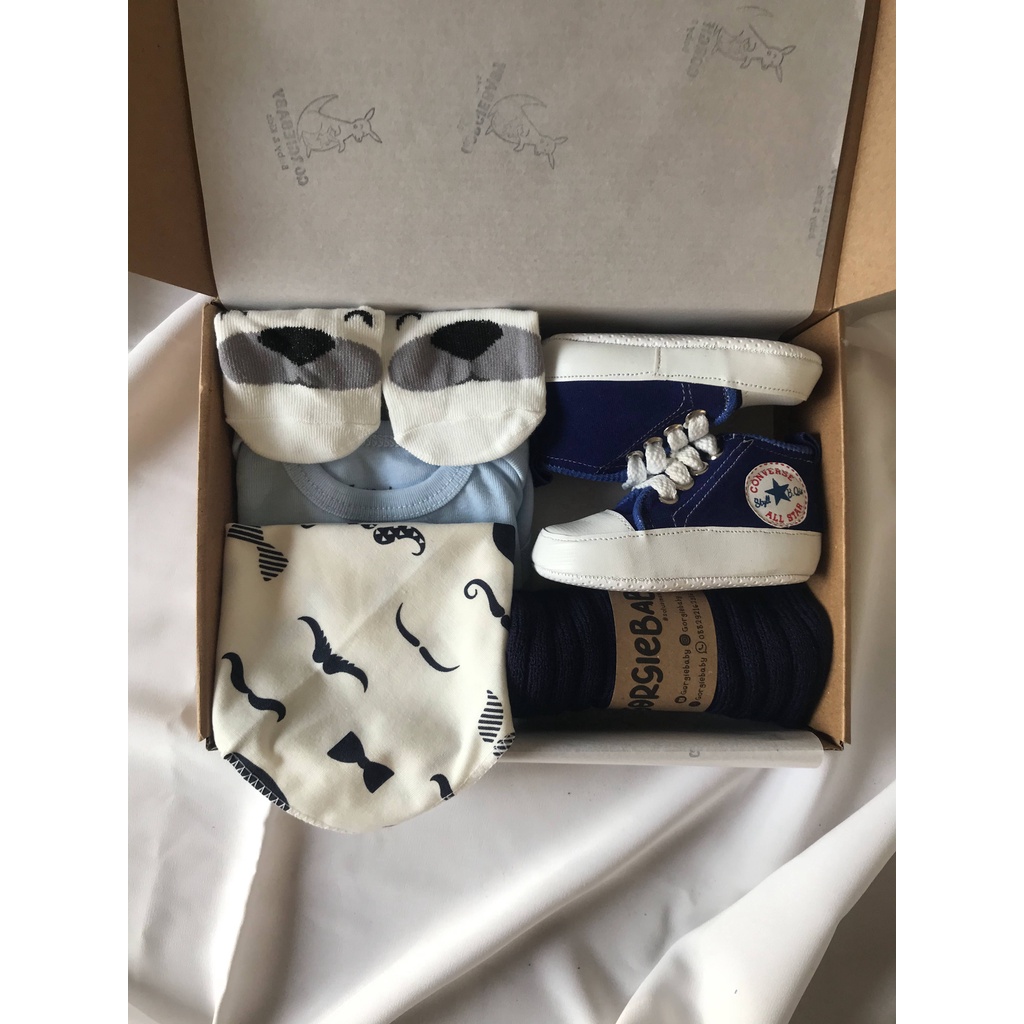 Baby Hampers Set  - Baby Hampers Premium Kado New Born Kado Bayi Paket Hampers Bayi GORGIEBABY-Dream Hampers Biru