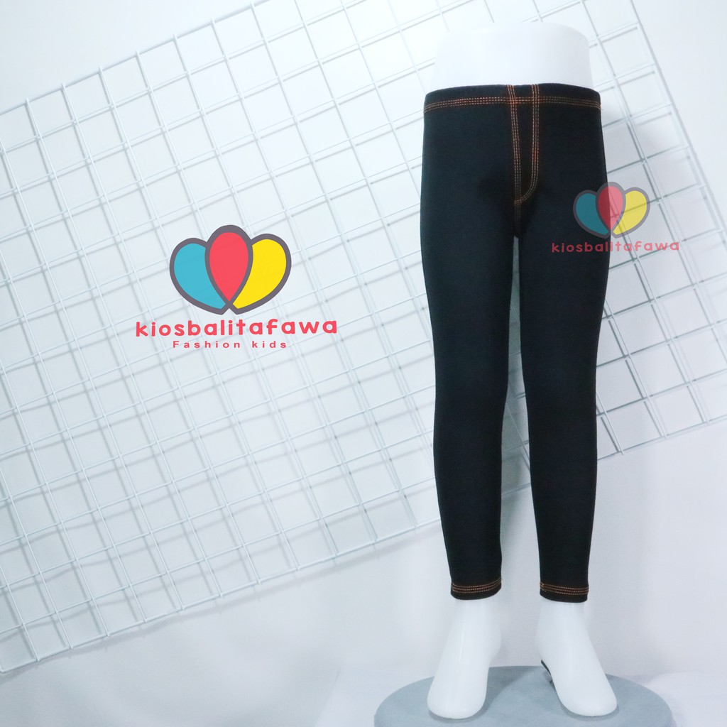 Legging Jeans Uk. Tanggung 9-10 th / Leging Polos Jeans Anak Celana Panjang Celana Polos Anak Murah