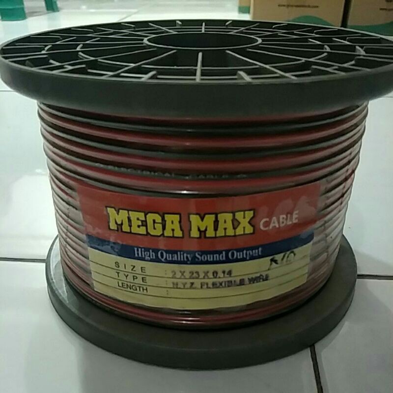 Kabel NYZ Merah Hitam 2X23X0.14