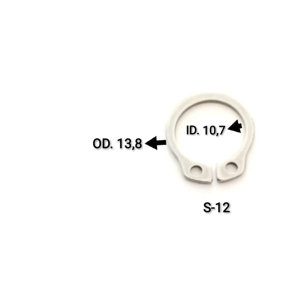 STAINLESS STEEL SNAP RING S-12